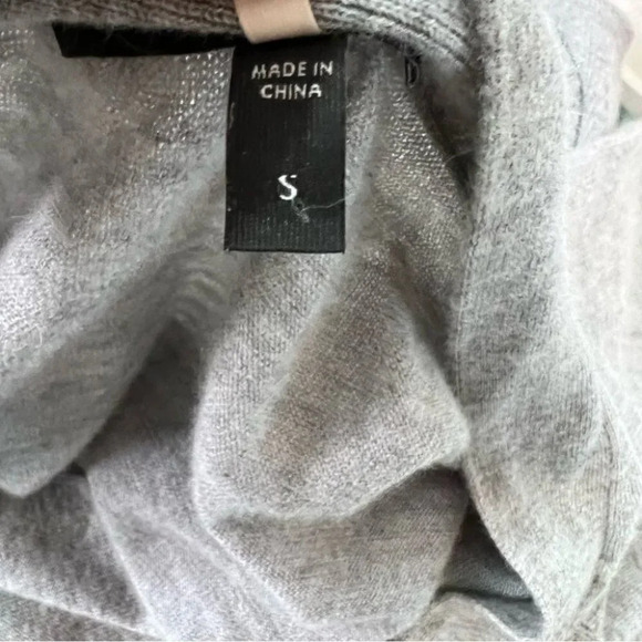 Eileen Fisher Grey 100% Cashmere Duster Cardigan Size S - Picture 7 of 8